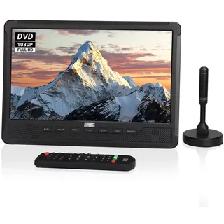 Tragbares Handgerät/Standgerät 10“ TV DVD Spieler Wiederaufladbar DVB-T2 H.265