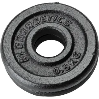 Energetics Hantelscheibe Hantelscheibe Guss 2 x 5 kg schwarz