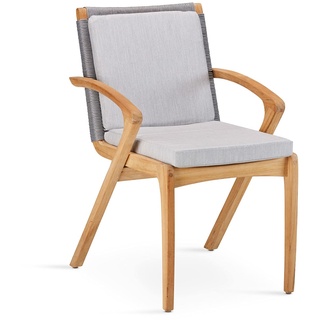 best Sitzkissen für Lounge & Hocker 'Agadir', Grau, ca. 50 x 50 x 6 cm