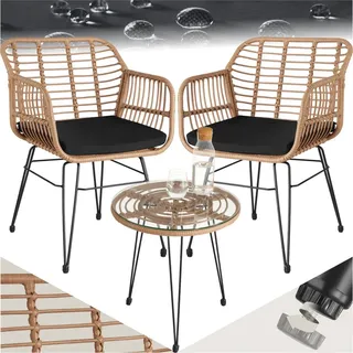 Tectake Molfetta Set 3-tlg. natur