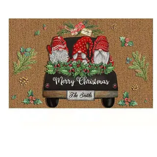 puzzlegame Weihnachts-Türmatte | Weihnachts-Deko-Fußmatte | rutschfeste und waschbare Winter-Badematte | Weihnachtsteppich Willkommens-Fußmatte | Innenmatten für Haustür, Eingang, Terrasse 40 x 60 cm
