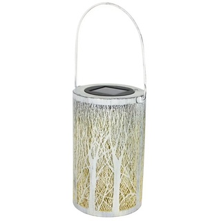 HTI-Living LED Laterne Solarlaterne Bäume Luna weiß