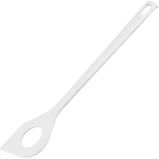 Fackelmann Blanca Kochlöffel mit Loch 30,5 cm Kunststoff weiß