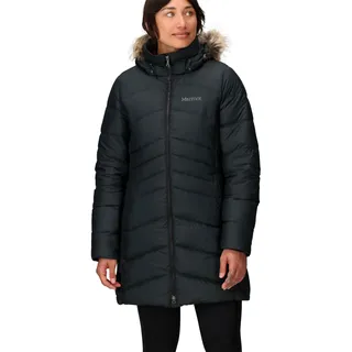Marmot Damen Wm's Montreal Coat, Leichte Daunenjacke, wasserdichter Daunenparka, warmer Wintermantel, regendichte Winterjacke, winddichte Funktionsjacke mit Kapuze, Black, L