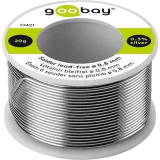 goobay Lötzinn bleifrei, mit Silber- und Kupferanteil, - Gewicht: 20 g