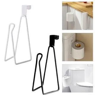 Besttoolifes Toilettenpapierhalter aus Edelstahl für den Tank, Toilettenpapierhalter für Heizkörper, platzsparende Installation ohne Bohren, passend für die meisten Standard-Wassertanks (schwarz)