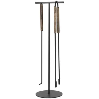 Blomus Kaminbesteck Ashi, Hellbraun, Holz, Metall, 76 cm, Kleinmöbel, Kamine & Zubehör, Holzkörbe & Zubehör