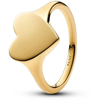Pandora Gravierbares Herz Ring Goldfarben Gr. 52