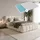 Catania 140 x 200 cm Creme inkl. Matratze
