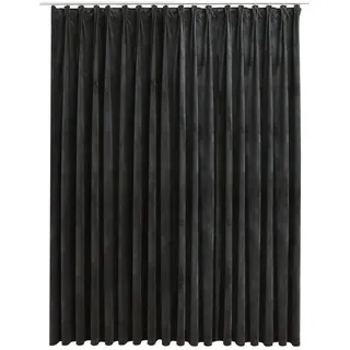 vidaXL Verdunkelungsvorhang mit Haken Samt Anthrazit 290 x 245 cm
