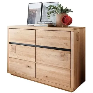 Main Möbel Anrichte Sideboard Kommode 120x85cm Wildeiche geölt Bergamo