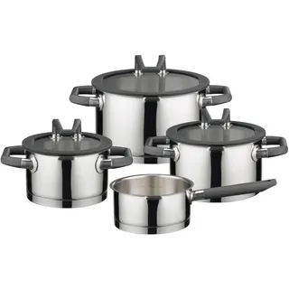 ELO Black Pearl Topf-Set 4-tlg. Fleischtopf (3x) + Stielkasserolle
