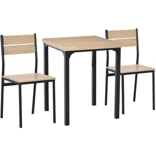 Esstisch-Set Mit 1 Tisch + 2 Stühlen