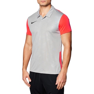 Nike Herren Trophy IV Poloshirt, Pewter Grey/Bright Crimson/Black, M