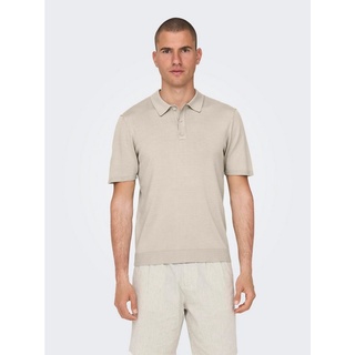 ONLY & SONS Poloshirt Regular Fit Poloshirt Einfarbiges Basic Business Shirt ONSWYLER 7169 in Weiß weiß