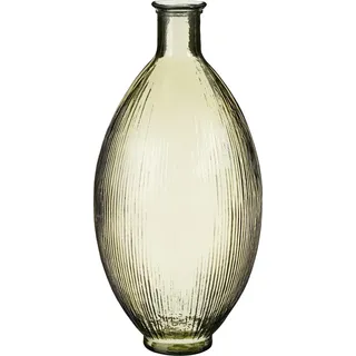 Mica decorations Mica Flaschenvase Firenza hellbraun Recyeltes Glas Ø 29 x 59 cm