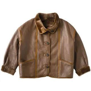 Just things we like Winterjacke JIN Reversible  Shearling Jacket braun L