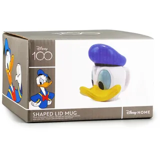 Disney Mickey & Friends geformte Tasse mit Deckel – Donald Duck – 3D-Tasse Geschenk – Bürotasse