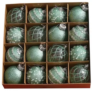 Bomiclss Weihnachtsbaumkugel 16-tlg. Weihnachtskugel-Set, bunte Weihnachtsbaumdekoration