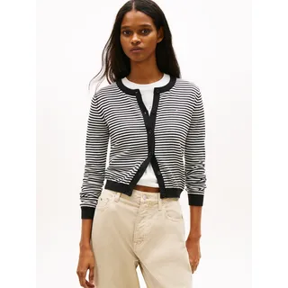 Tommy Hilfiger TJW ESSENTIAL CREW NECK CARDIGAN Schwarz M