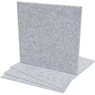 MCW Akustikwandpaneel MCW-L52 Hellgrau 4 St. 50 x 50 cm