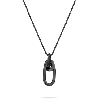 Liebeskind Berlin Halskette LJ-1787-N-45 Edelstahl Schwarz