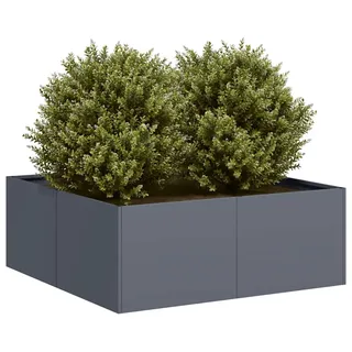 vidaXL Pflanzkübel 80 x 80 x 30 cm Anthrazit