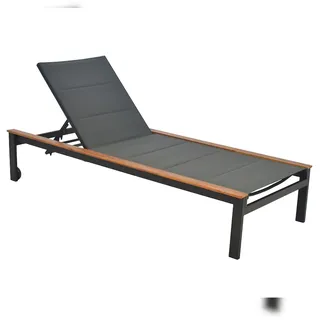 Merxx Paxos Sonnenliege 200 x 88 x 0 cm Aluminium/Textil/Akazie