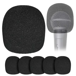 6 Stücke Pop Filter für Shure SM58 Beta58A SM48S-LC Mikrofon - Popschutz für Hand Mikrofone zur Reduzierung von Explosiven Windgeräuschen von YOUSHARES (6 Pcs)