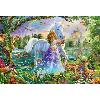 Schmidt Spiele Prinzessin mit Einhorn und Schloss 150 Teile