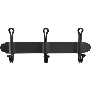 Wenko Nostalgie Trio Hakenleiste Schwarz