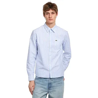 Striped Oxford Shirt Herren OVERVIEW / WHITE S