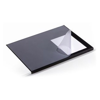 Durable Schreibunterlage 729301, schwarz, Kunststoff, blanko, mit Kantenschutz, 50 x 65cm