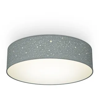 B.K.Licht Sternenhimmel 1 E27 rund grau