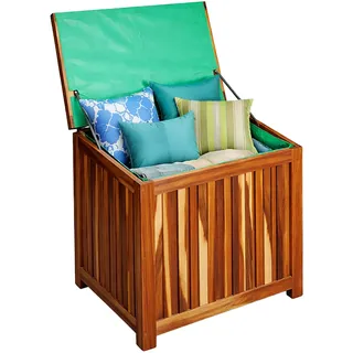 Relaxdays Gartenbox 60 x 60 x 60 cm Braun/Bronze