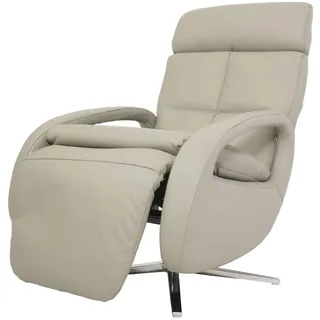 Mendler Relaxsessel HWC-L11 Voll-Leder grau