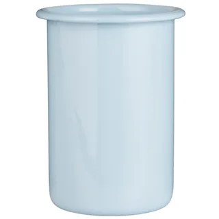 IB Laursen Zahnputzbecher Emaille, Höhe 12, Ø 8 cm, hellblau