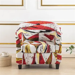 Morbuy Sesselbezug Stretch mit Armlehne, 2er Set Sessel Überzug Universal Sesselhussen Stretch Weich Sesselüberzug Elastisch Hussen für Cocktailsessel Clubsessel (Buntes)