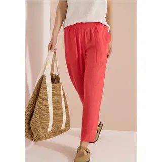 Cecil Mid Waist Slim Leg Hose Coral XXL