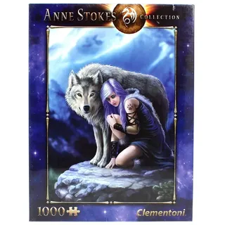 Clementoni 39465 Beschützer – Puzzle 1000 Teile, Anne Stokes Collection, herausforderndes Geschicklichkeitsspiel für die ganze Familie, Erwachsenenpuzzle ab 9 Jahren, 50x69cm