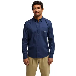 QUIKSILVER Langarmhemd "Diamond", Herren, Gr. L, US-Größen, blau (schwarz navy), Obermaterial: 100% Baumwolle., Hemden