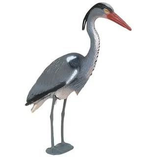 Harms Import Reiher Gartenfigur 70,5 cm Grau/Schwarz/Weiß