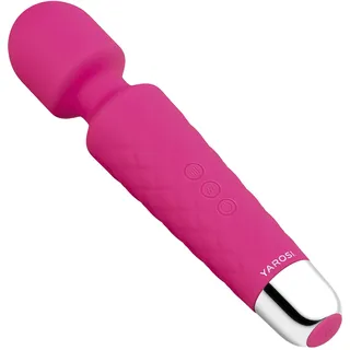 Yarosi Persönlicher Massagestab - Stärkste Therapeutische Vibrationskraft - Magischer Stressbefreier - Perfekt für Muskelschmerzen und Erholung nach Ihrem Sportprogramm - Rosaät