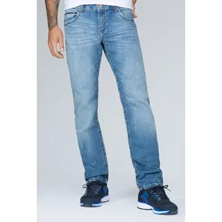 Comfort-fit-Jeans CAMP DAVID Gr. 33, Länge 30, blau Herren Jeans Comfort Fit mit Kontrast-Steppungen