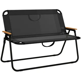Outsunny Gartenbank 108 x 65 x 73 cm Schwarz