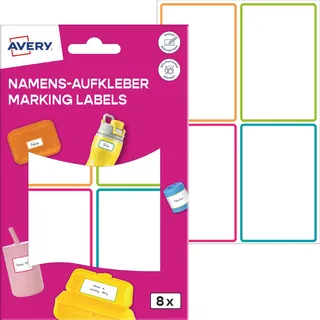 Avery Zweckform Namensetiketten bunt 8 St.