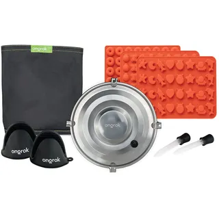 Decarboxylator Box von Ongrok, Edelstahl, luftdicht, lebensmittelecht, vollständiges manuelles Decarb-Kit mit Infusionszubehör, spülmaschinen- und ofenfest
