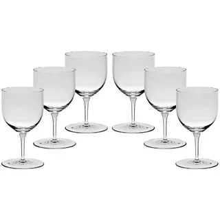 6 x Weinglas, Weinkelch, Römer Glas "POKAL" 13cm, transparent, moderner Style (GERMAN CRYSTAL powered by CRISTALICA)