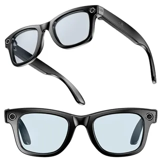 CHENRI Cyanvue Ai Smart Glasses, 8mp Camera Glasses mit Musik & Anruf, Ai Bluetooth Intelligente Brille mit Kamera, Videobrille, Sonnenschutz & Blaulichtfilter Sonnenbrille für Herren Damen