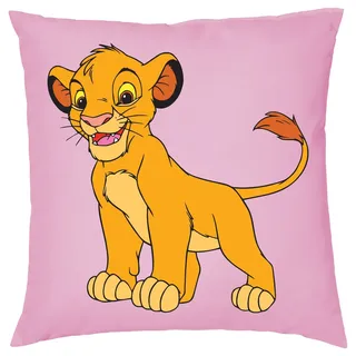 Blondie & Brownie Dekokissen Kissen Simba Löwe Film Kino TV Kinder Jungen Mädchen, in vielen Farben rosa